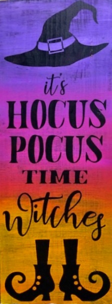 Wood Sign- Hocus Pocus Trivia !